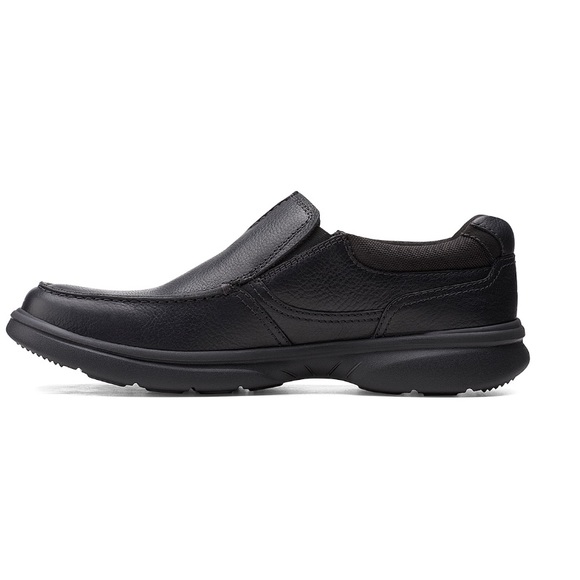 Clarks Bradley Free Black Tumbled Leather Black Size 8.5 W